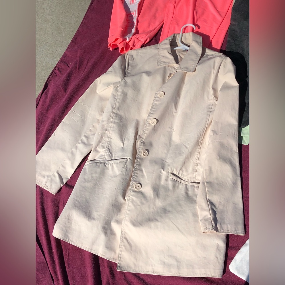 blush gap trench coat
